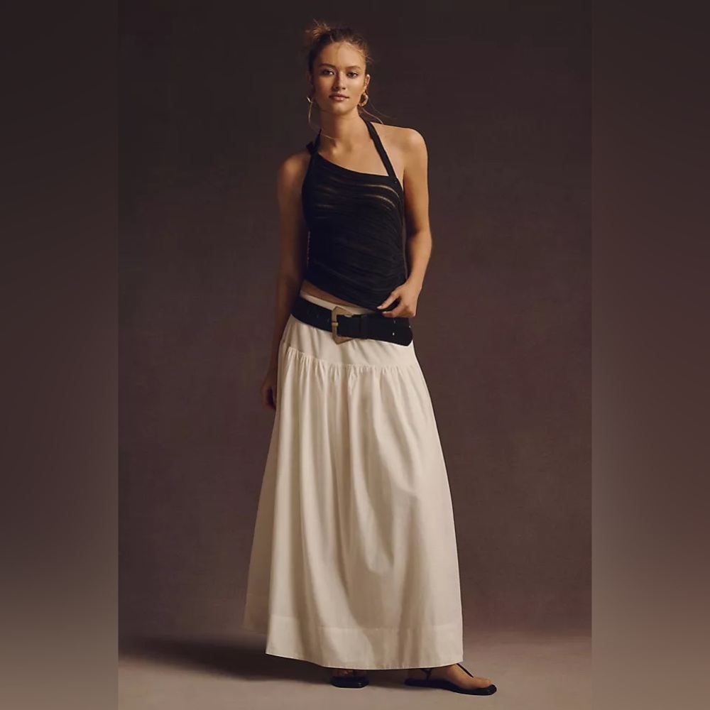 Anthropologie Maeve Poplin Skirt